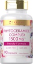 Carlyle Phytoceramide Suplemento 1500mg ← 90 Capsules  durable with Organic Sweet Potato ← Beauty Fórmula Complejo ← Non-GMO y Gluten Free