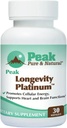 Peak Longevity Platinum PQ Suplemento con Coenzyme Q10 - Pirroloquinolina Quinone con Ubiquinol CoQ10 y Shilajit - Suplemento Mitocondrial para Energía Natural y Envejecimiento Saludable (30 Softgels)