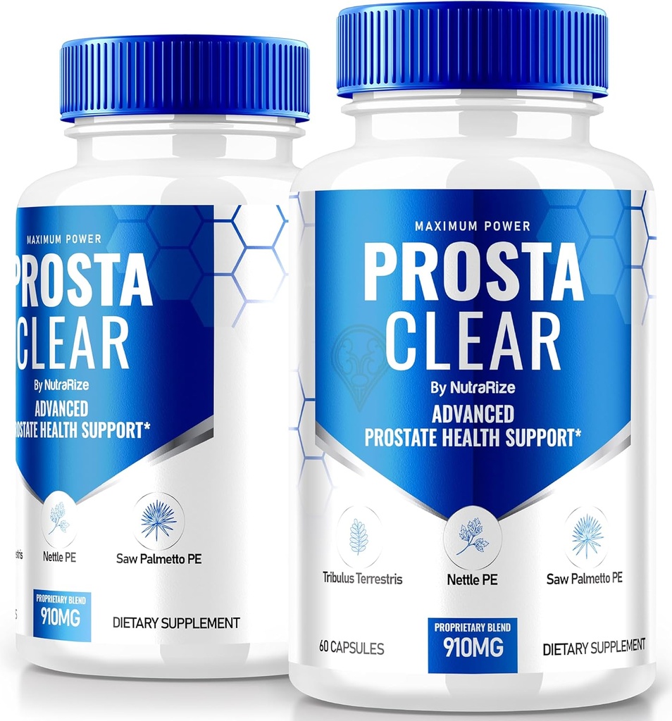 NutraRize (2 Pack) Prosta Clear - Suplemento Premium de Apoyo Prostate Heath, All Natural Capsules to Regain Control " para la salud general, ProstaClear Pills Reseñas (120 cápsulas)