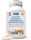 ANDREW LESSMAN Ultimate Calcium-Magnesium Intensive Care with Vitamin D3 & K2 MK7-120 mcg - 180 Capsules – Bone and Skeleton Health Essentials. Suave, Fácil de Tragar, Super Soluble. No hay aditivos