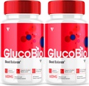 (2 Pack) GlucoBio Health Capsules Gluco Bio Pills, Gluco Bio Natural Vitamina general Salud y Bienestar Glycogen Support Suplemento, BioGluco Capsules (120 cápsulas)