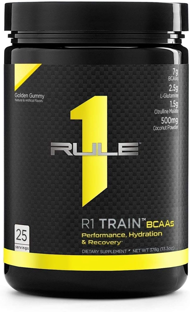 Regla 1 Proteínas 1 R1 Tren Bcaas 25 Sirviendo Golden Gummy, 378 Gram