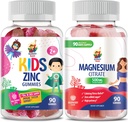 Magnesium Gummies for Adults - 500mg & Zinc Gummies for Kids & Adults
