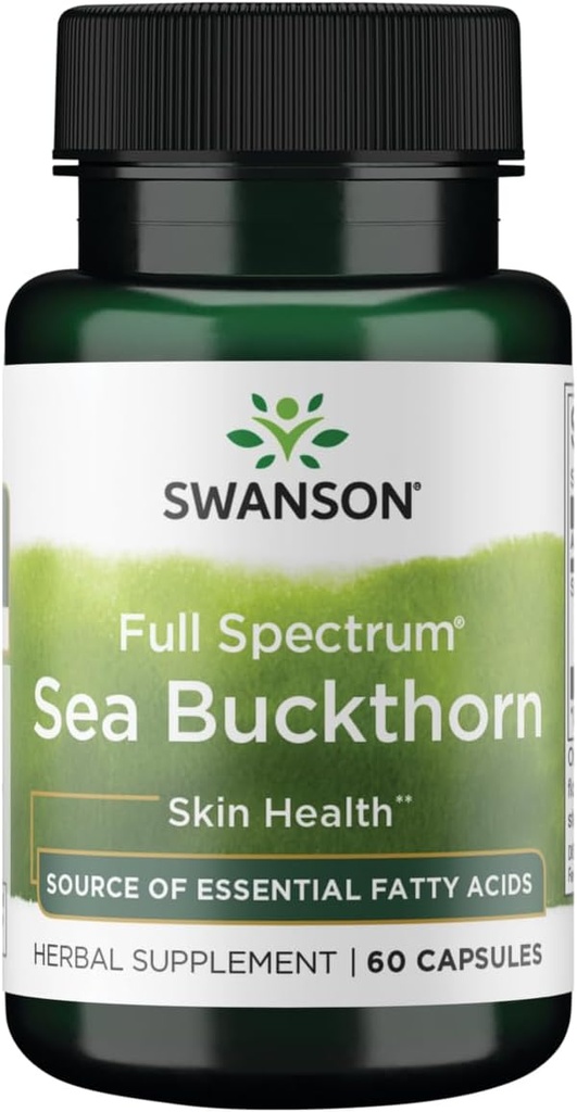 Swanson Full Spectrum Sea Buckthorn 400 Milligrams 60 cápsulas