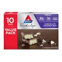 Atkins Endulge Chocolate Coconut Bar, Postre Favorito, Alto en Fiber, 1g Azúcar, 10 Conde