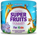 Infusiones Super Fruit Gummies for Kids 90 Conde Antioxidante Blend Soft y Delicious Vegan Friendly Gluten Free Non-GMO