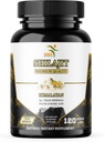 Shilajit Pure Himalayan Capsules (Suplemento de ácido fúlvico) 1.000 mg de Extracto Shilajit orgánico por servidumbre, 120 Conde (85+ Trace Minerals, No Fillers, No Binders)