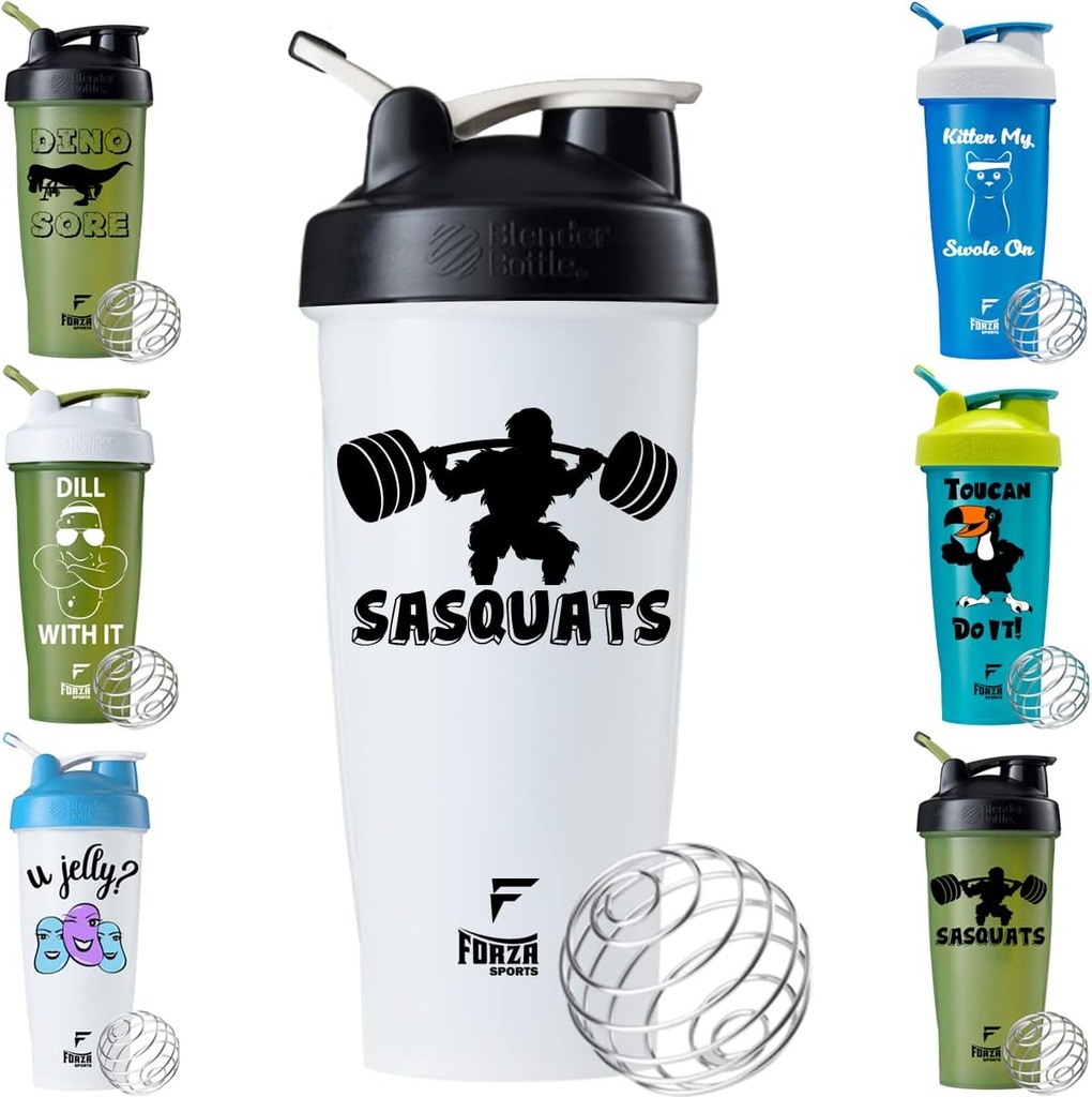 Forza Sports Blender Bottle x Classic 28 oz. Shaker - Sasquats - Negro
