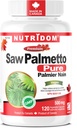 Nutridom Saw Palmetto 500mg, Non-GMO, Vegan, Gluten Free, Soy Free y Dairy Free (120 Conteo)