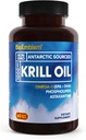 BioEmblem Aceite de Krill Antártico Suplemento de 1000mg TENGA-3 Aceite con Altos Niveles de EPA + DHA, Astaxanthin y Phospholipids TEN NO Fishy Aftertaste TEN 60-Count Non-GMO Softgels