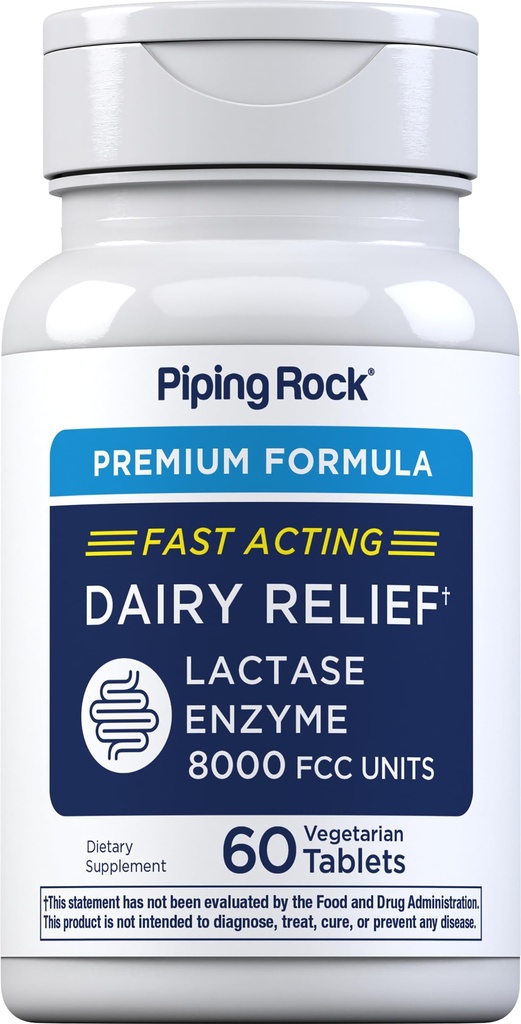 Piping Rock Dairy Relief Pills ← 9000 FCC ← 60 Tablets
