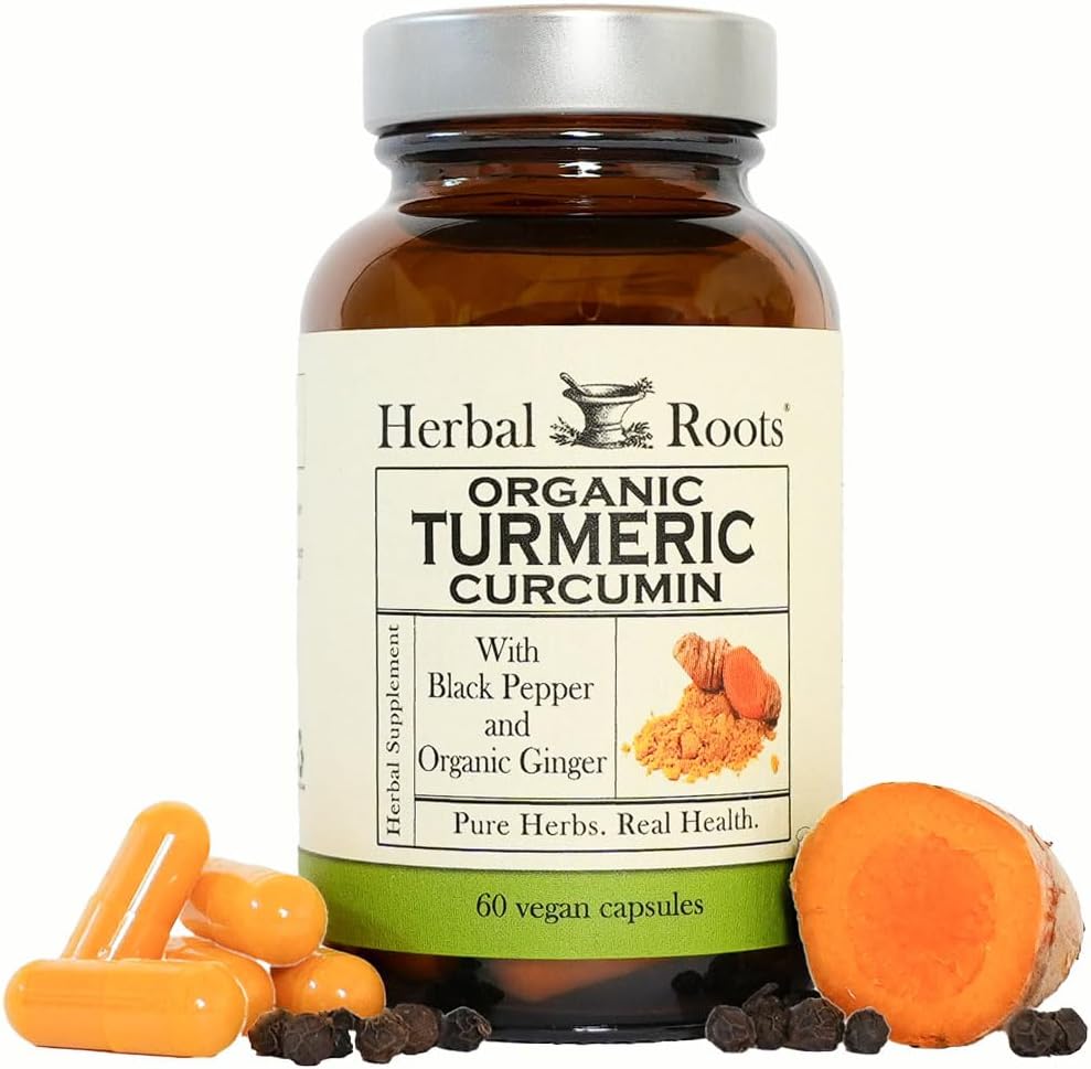 Botas de hierbas - Tormérica Curcumin Capsules - Extra Strength - 1000mg Suplemento Turmérico Orgánico Puro, 95% Curcumina Estándarizada Extracto con Pimienta BioPerina y Ginger