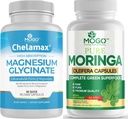 MOGO Puro Magnesio Glycinate y Moringa Capsule - Superfood + Mejor Mineral
