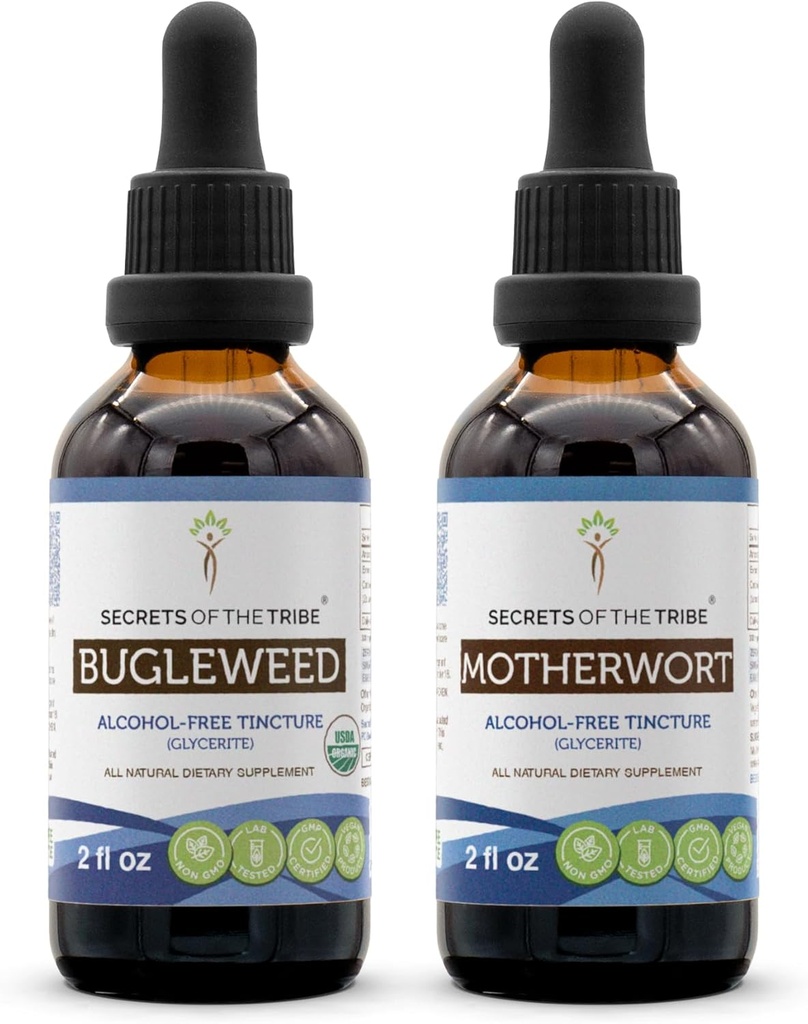 Bugleweed USDA Orgánica y Madre Extracto Líquido (2 pcs.)