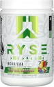 RYSE BCAA EAA Powder - Snocone tropical - 5g Aminoácidos de cadena ramificados, 3g Aminos esenciales, electrolitos libres de azúcar para recuperación muscular, resistencia, hidratación y fuerza - 30 Servimientos