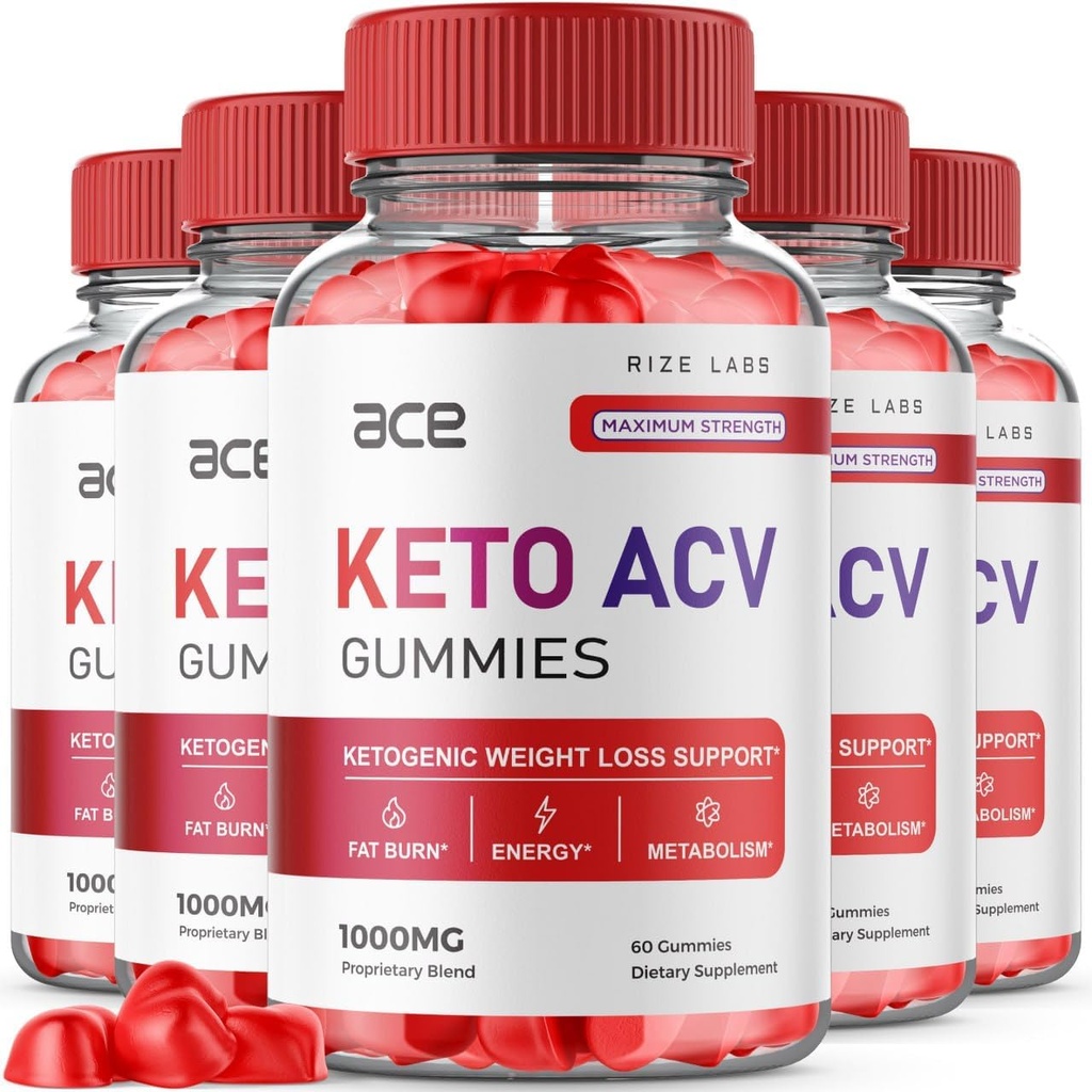 rize labs - Ace Keto ACV Gummies for Advanced Weight Loss with Apple Cider Vinegar Suplemento Belly Fat Extra Strength Gummy (300 Gummies)