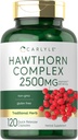 Carlyle Hawthorn Berry Complex 2500mg Capsules ← 120 Conde ← Extract Powder Silencio para Hombres y Mujeres
