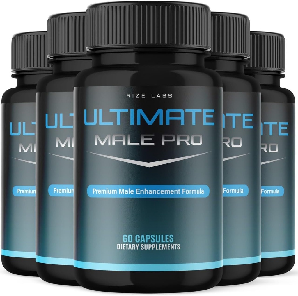 (5 Pack) Ultimate Male Pro Capsules for Hombre, Ultimate Male Extreme Supplement,All-Natural Support for a Healthy Active Lifestyle, UltimateMalePro Reviews (300 cápsulas)
