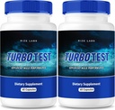 rize labs TurboTest Dietary Pills for Men, TurboTest Capsules for Healthier Body, TurboTest Maximum Strength Formula, TurboTest Advanced Supplement Reviews (120 Capsules) (Pack of 2)