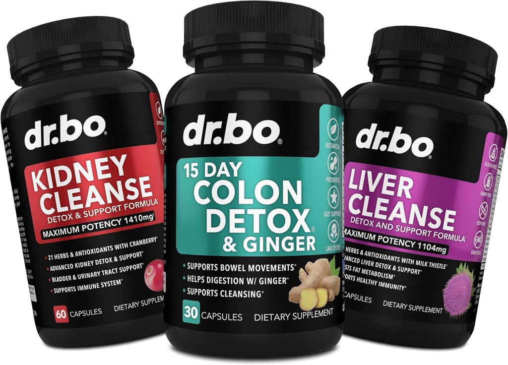 Colon Cleanser Detox " Kidney Liver Cleanse - 15 Day Colon Cleanse Pills, Kidney Liver Detox Support Supplement - Bowel Movement Supplements, Kidneys, Bladder, Urinary Tract, Gallbladder Pills