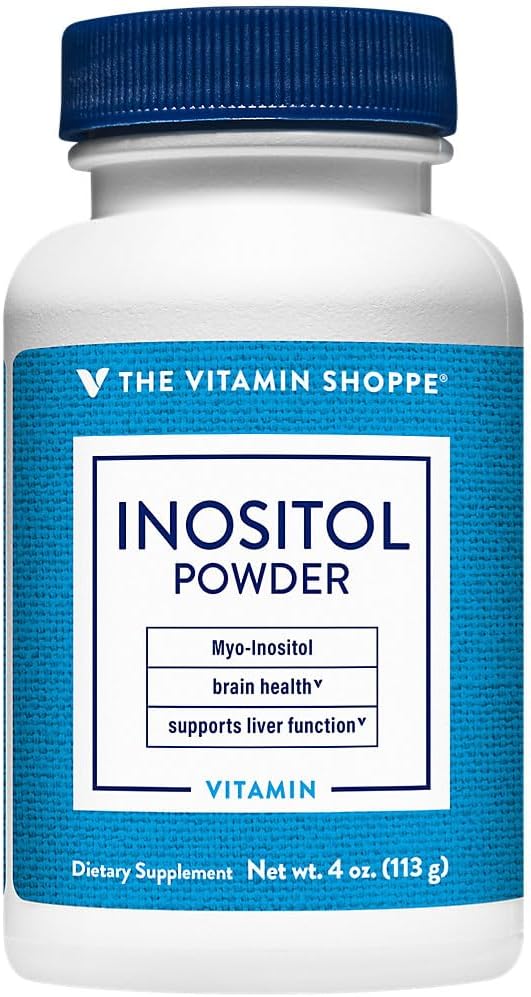 La vitamina Shoppe Inositol Powder - Apoya la salud cerebral - Desarrollado (4 oz./134 Servimientos)