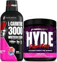 PROSUPPS L-Carnitine 3000 Stimulant Free Liquid Shots (31 Servings, Berry) y Mr. Hyde Signature Series Pre-Workout Energy Powdered Drink (30 Servings, Pixie Dust) Bundle