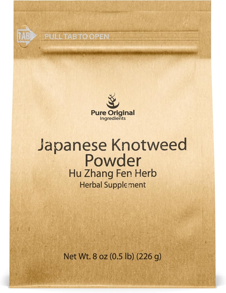 PURE ORIGINAL INGREDIENTES Japonés Knotweed (8 oz) Hu Zhang Fen, Suplemento Tradicional