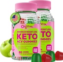 Keto Acv Gummies for Advanced Weight Loss, Apple Cider Vinegar Suplemento con B12 - Gluten-Free, Vegan, Boost Metabolism and Energy, Support Digestive Health