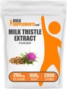 BulkSupplements.com Extract Powder de leche - Suplemento de hierbas, suplemento de cardo de leche - Gluten Free, 250mg por ser, 500g (1.1 lbs) (Pack of 1)