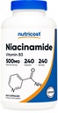 Nutricost Niacinamide (Vitamin B3) 500mg, 240 Capsules - Non-GMO, Gluten Free, Flush Free Vitamin B3