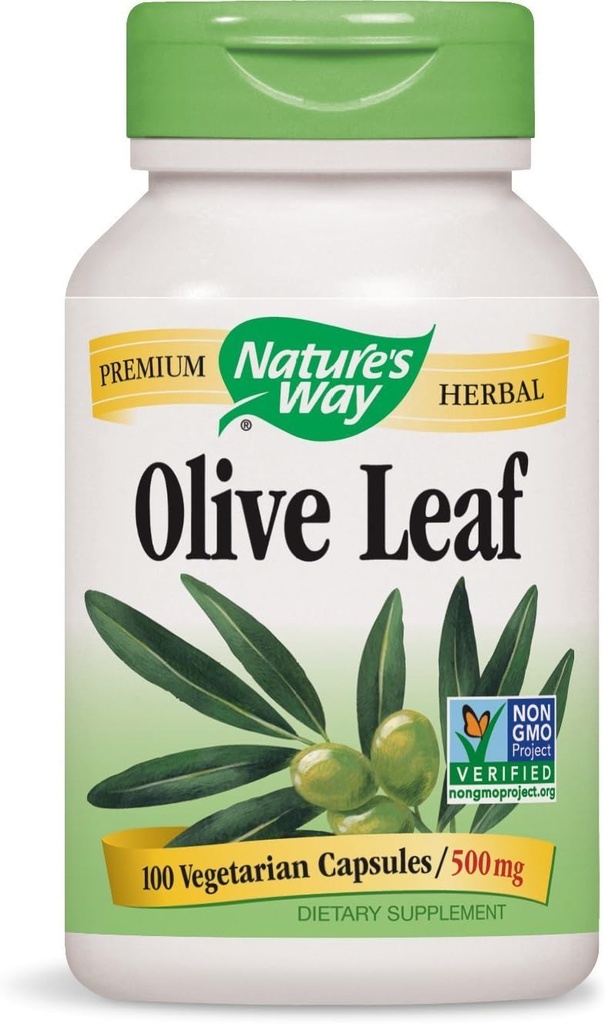 Hoja de oliva de la naturaleza, 100 cápsulas (Pack of 2)