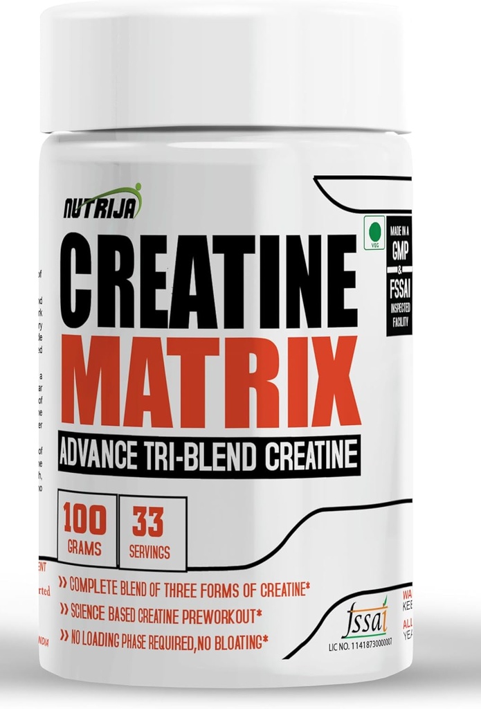 CREATINE Matrix™ - Complete Blend of Creatine HCL, Creatine Nitrate & Magnesium Chelate - 100 Grams (Pineapple)