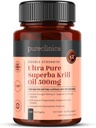 Ultra Pure Superba Krill Oil 500mg x 120 Capsules - Fuente en las aguas no contaminadas de la Antártida Proporcionando una fuente rica de astaxanthin, Omega 3 y vitamina D