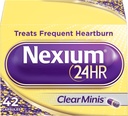 Nexium 24HR ClearMinis Acid Reducer Heartburn Relief Delayed Release Capsules For All-Day And All-Night Protection From Frequent Heartburn, Heartburn Medicine with Esomeprazole Magnesium - 42 Count