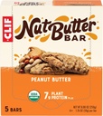 CLIF Nut Butter Bar - Peanut Butter - Filled Energy Bars - Non-GMO - USDA Organic - Plant-Based - Low Glycemic - 1.76 oz. (5 Pack)
