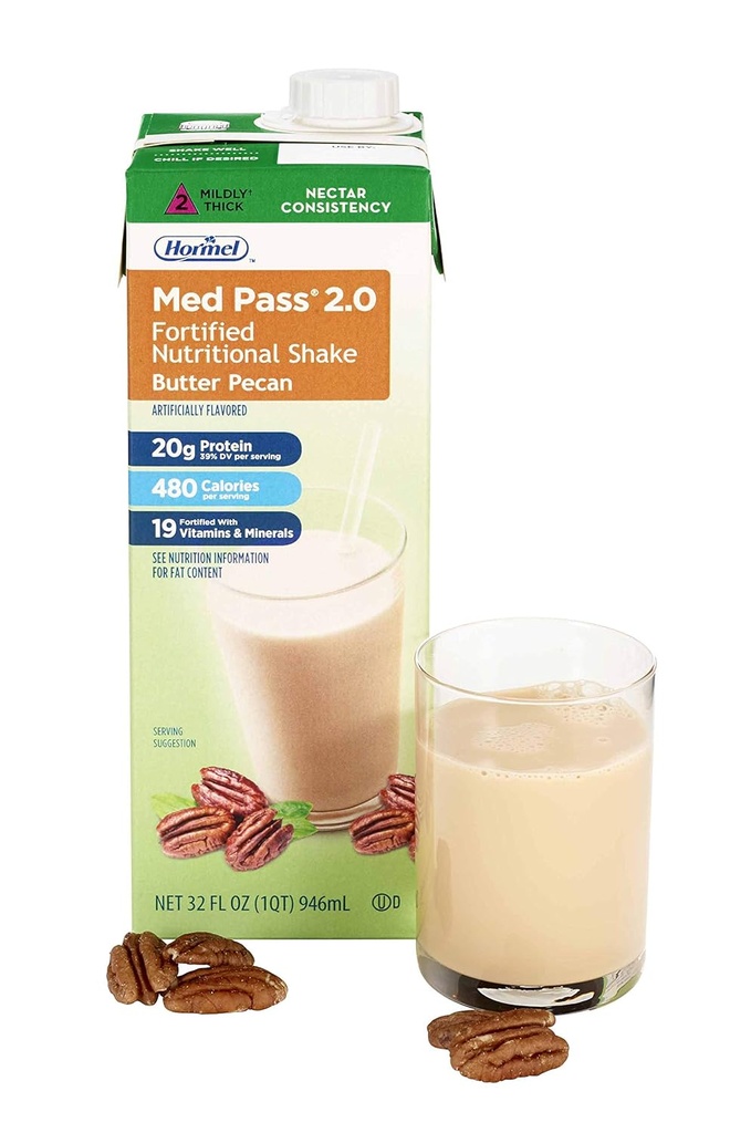 Med Pass 2.0 Butter Pecan Flavor 32 oz. Caja lista para usar, 46463 - Vendido por: Pack of One