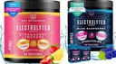 KEY NUTRIENTS Electrolytes Powder Ultimate Hydration & Wellness Bundle - Juicy Strawberry Lemonade & Sweet Blue Raspberry Electrolyte Powders - Zero Sugar, Keto-Friendly, 90 Servings Cada