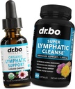Lymphatic Drainage Suplementos gotas " Pills - Soporte linfático orgánico gotas líquidos cápsulas de limpieza con Echinacea, jengibre, dandelión, rojo raíz suplemento Lymph Nodo Detox limpieza sistema de drenaje