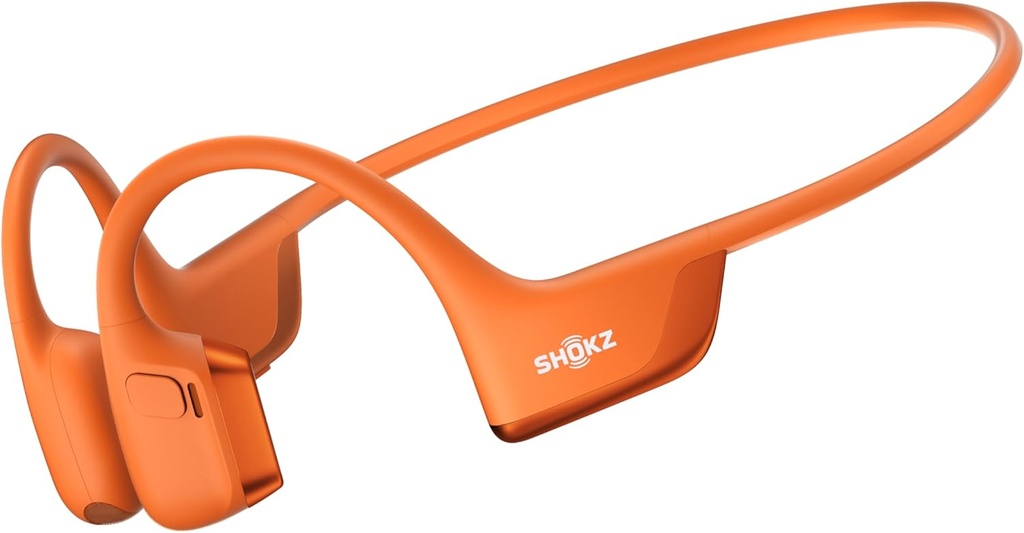 SHOKZ New OpenRun Pro 2 - Open-Ear, Bone Conduction Sport Headphones - with Reflective Strip - Sweat Resistant, Workout Headphones - Secure, Wireless, Comfortable Fit-Deep Bass y Smart Mic App