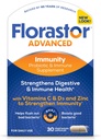 Florastor Select Immunity Boost Daily Probiotic & Immune Support Supplement for Women and Men, Saccharomyces Boulardii CNCM I-745 Plus Zinc, Vitamina C &amp; D3 (30 cápsulas)