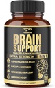 agobi 9in1 Brain Support Suplemento - Blended with Ashwagandha, Panax Ginseng, Gotu Kola, Ginkgo Biloba, Black Pepper &amp; Más - Precisión, Focus, Memory &amp; Energy Booster - 150 cápsulas para 5 meses