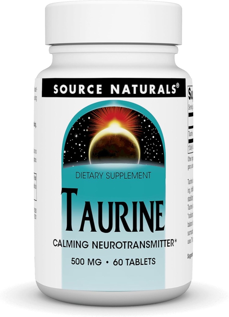 Fuente Naturals Inc. Taurine 500 mg 60 Tabletas