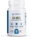Efectos clínicos Moss del Mar - Moss del Mar Irlandés Orgánico Capsules con Bladderwrack, Burdock Root y Bioperina para Tiroides, Salud del Corazón, Gestión de Peso y Apoyo Energético - 60ct - Hecho en los EE.UU.