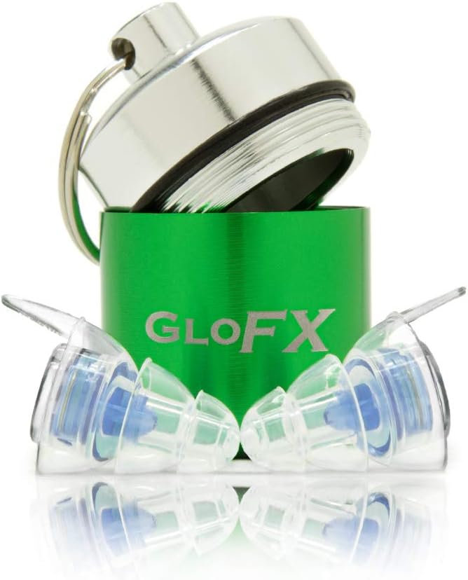 Glofx Ear Plugs - Cómoda protección auditiva para eventos musicales Conciertos y festivales - Musician Noise Canceling Reusable Earplugs High Fidelity
