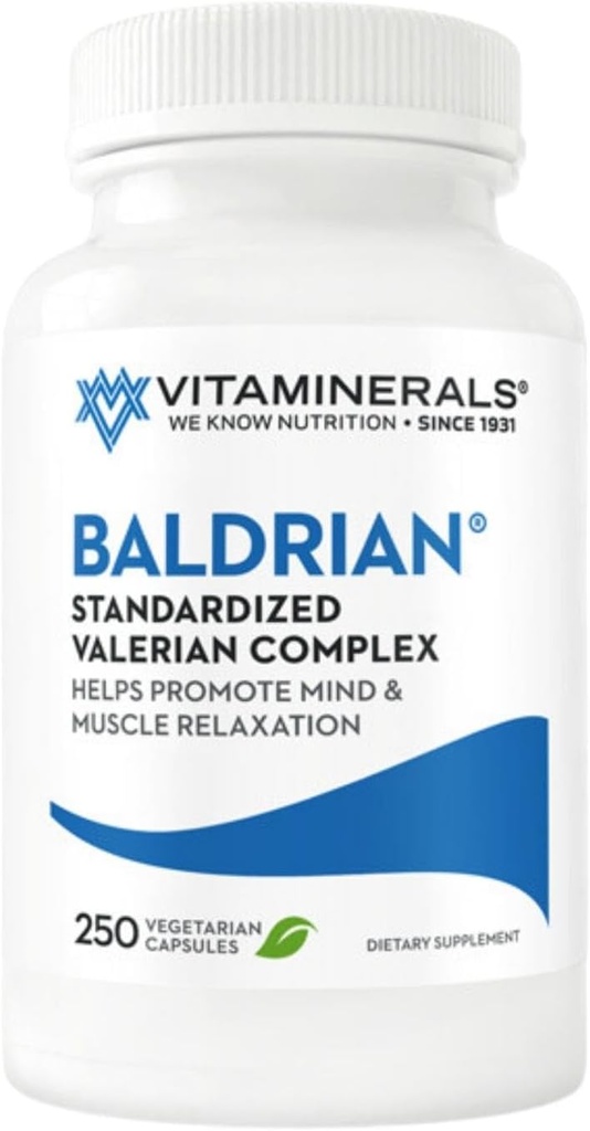 Vitamina 33 Baldrian® Original Natural Relaxing Support Standardized Valerian (250)