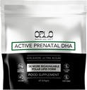Orlo PRENATAL DHA - Prenatal DHA Omega 3 Suplemento - Triple Strength Omega3s - Vegan DHA &amp; EPA - Algae Omega-3 Oil - Apoya el desarrollo del cerebro durante el embarazo y la lactancia (60 Mini Softgels)