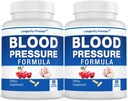 [2-Bottle Value Pack] Longevity Blood Pressure Formula - Formulado científicamente con Hawthorn &amp; 12+ Calidad Todas las hierbas naturales