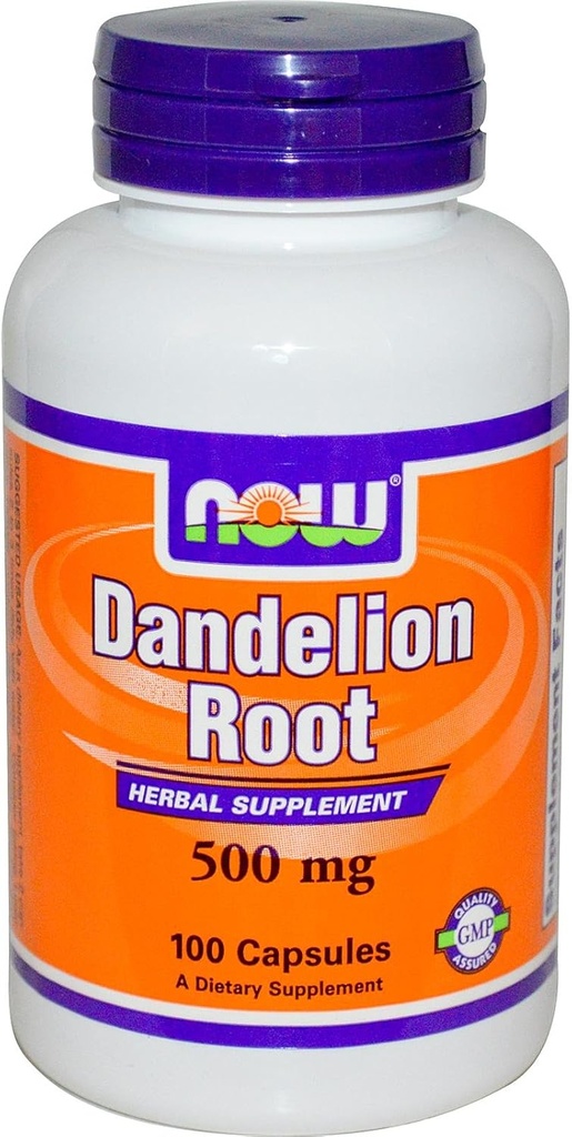 AHORA Alimentos Dandelion Root 500 mg Caps, 100 ct