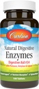 Carlson - Natural Digestive Enzymes, Digestive Aid #34 con Protease, Amylase & Lipase, Digestive Support, Nutrient Absorption & Optimal Wellness, 100 Tablets