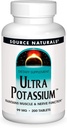 Fuente Naturales Ultra Potasio 99 mg Maintains Muscle & Nerve Función - Suplemento dietético - 200 Tablets